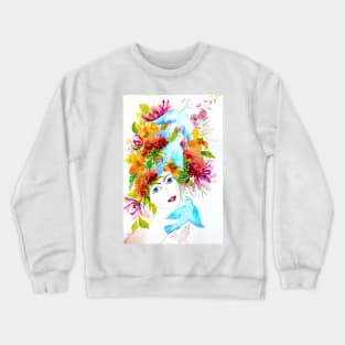 Hope Watercolor Painting Crewneck Sweatshirt